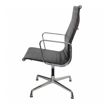 Black Leather EA-109 Chair by Charles Eames for Vitra, 2000s-MTD-1400497