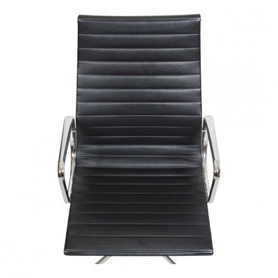 Black Leather EA-109 Chair by Charles Eames for Vitra, 2000s-MTD-1400497