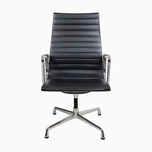 Black Leather EA-109 Chair by Charles Eames for Vitra, 2000s-MTD-1400497