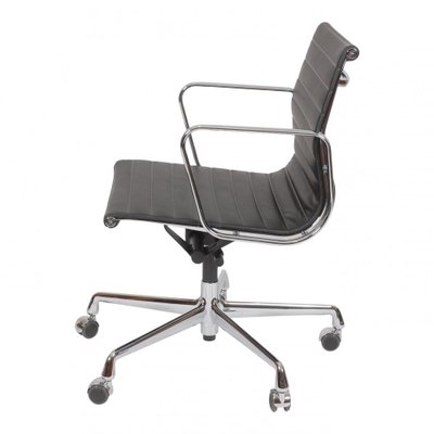 Black Leather EA-117 Office Chair by Charles Eames for Vitra-MTD-1400293