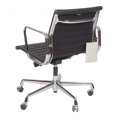 Black Leather EA-117 Office Chair by Charles Eames for Vitra-MTD-1400293