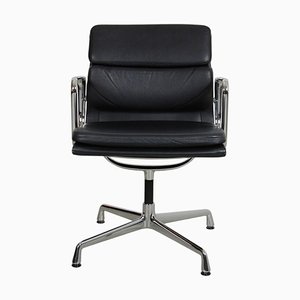 Black Leather EA-208 Softpad Chair by Charles Eames for Vitra, 2000s-MTD-1400493