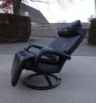 Black Leather Gaga Lounge Chair by Percival Lafer for Percival Lafer, 1998-AWL-802107