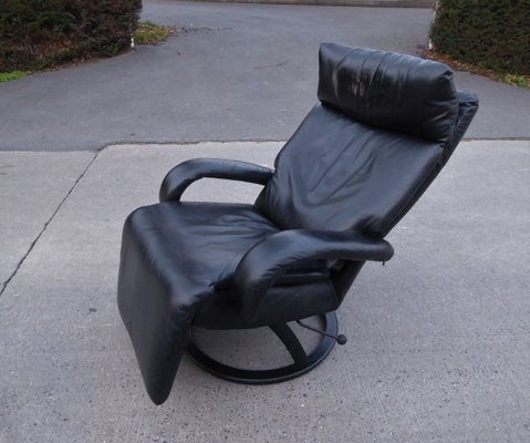 Black Leather Gaga Lounge Chair by Percival Lafer for Percival Lafer, 1998-AWL-802107