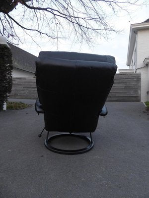 Black Leather Gaga Lounge Chair by Percival Lafer for Percival Lafer, 1998-AWL-802107