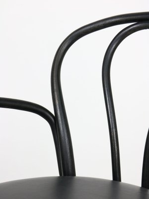 Black Leather No. 18 Chair with Arms by Michael Thonet for Thonet-HGJ-975714