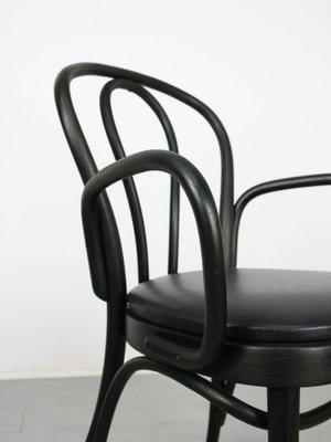 Black Leather No. 18 Chair with Arms by Michael Thonet for Thonet-HGJ-975714