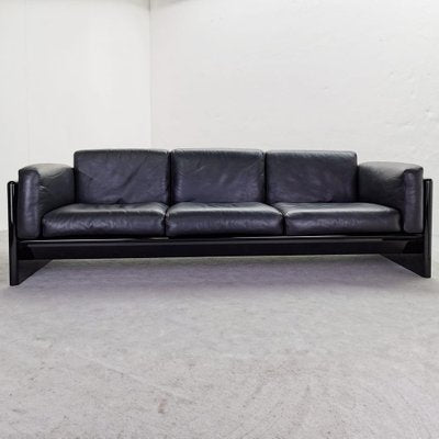 Black Leather Sofa by Gavina for Studio Simon, 1970s-PRS-1812457