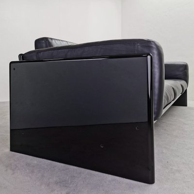 Black Leather Sofa by Gavina for Studio Simon, 1970s-PRS-1812457