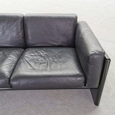 Black Leather Sofa by Gavina for Studio Simon, 1970s-PRS-1812457