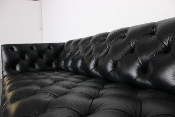 Black Leather Sofa by Wittmann Edwards-VGV-1183225