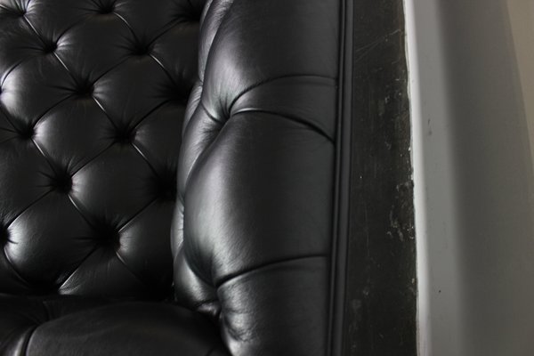 Black Leather Sofa by Wittmann Edwards-VGV-1183225