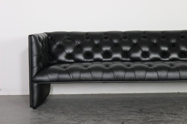 Black Leather Sofa by Wittmann Edwards-VGV-1183225