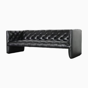 Black Leather Sofa by Wittmann Edwards-VGV-1183225