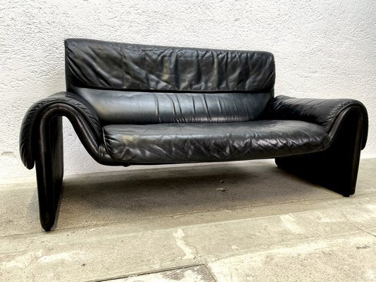 Black Leather Sofa Ds2011 from de Sede, 1980s-ZFK-2043070