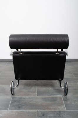 Black Leather Zyklus Armchair by Peter Maly for COR-IV-1135047