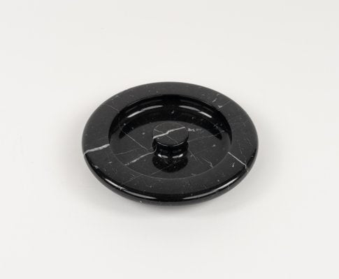 Black Marble Ashtray attributed to Angelo Mangiarotti, Italy, 1970s-LYQ-1794026