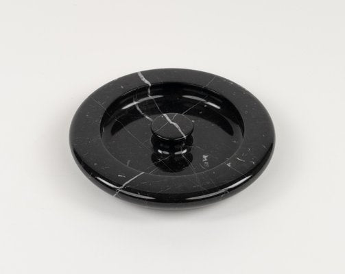 Black Marble Ashtray attributed to Angelo Mangiarotti, Italy, 1970s-LYQ-1794026