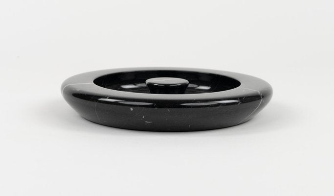 Black Marble Ashtray attributed to Angelo Mangiarotti, Italy, 1970s-LYQ-1794026