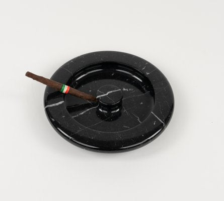 Black Marble Ashtray attributed to Angelo Mangiarotti, Italy, 1970s-LYQ-1794026