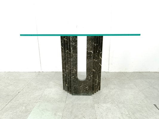 Black Marble Console from Cattelan, Italy, 1970s-IRH-1817720