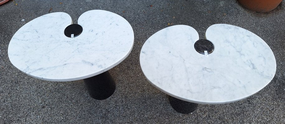 Black Marble Eros Coffee Tables by Angelo Mangiarotti for Skipper, 1980s, Set of 2-OHK-2020726