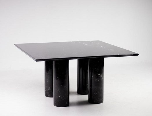 Black Marble The Colonnade Dining Table by Mario Bellini for Cassina-JG-1239434