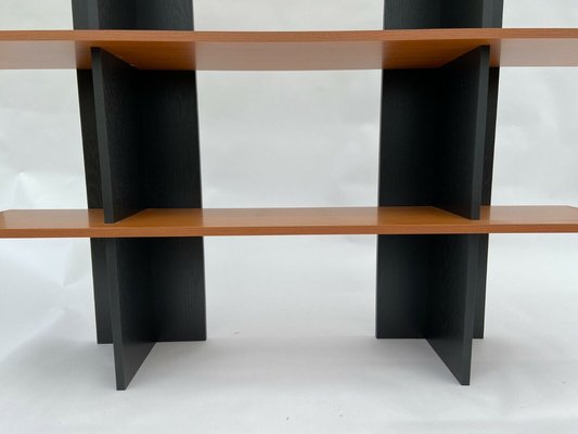 Black Melamine Shelf, 1980s-QKG-1394646