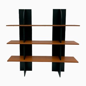 Black Melamine Shelf, 1980s-QKG-1394646