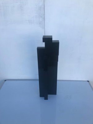 Black Metal Sculpture by Igino Legnaghi, 1971-OLY-595789