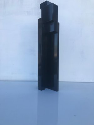 Black Metal Sculpture by Igino Legnaghi, 1971-OLY-595789