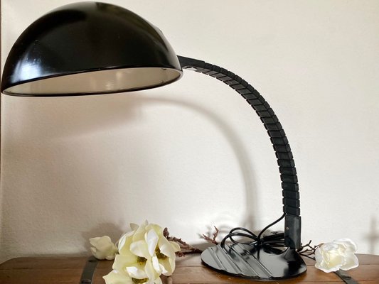 Black Model 660 Table Lamp by Elio Martinelli for Martinelli Luce-PYR-988387