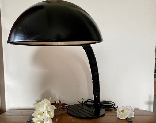 Black Model 660 Table Lamp by Elio Martinelli for Martinelli Luce-PYR-988387