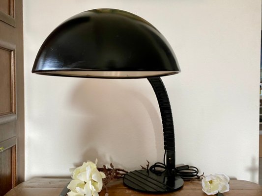 Black Model 660 Table Lamp by Elio Martinelli for Martinelli Luce-PYR-988387