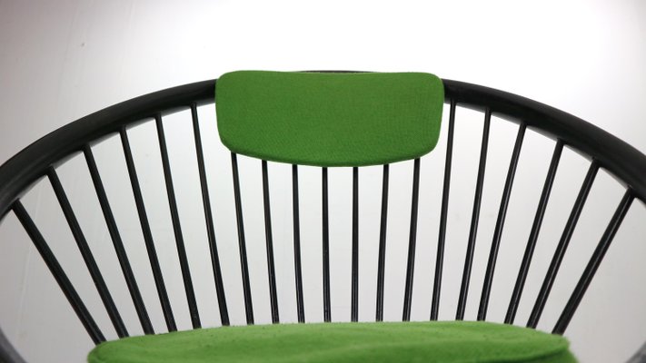 Black Original Circle Chair by Yngve Ekström for Swedese, Sweden, 1960s-DT-2026158