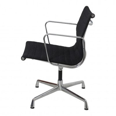 Black Patinated Hopsak Fabric EA 108 Chair by Charles Eames for Vitra-MTD-1400518