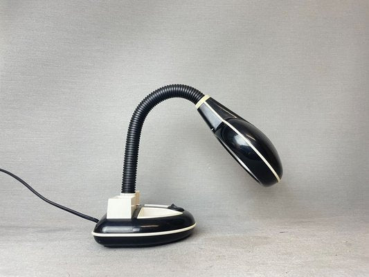 Black Plastic Organizer Desk Lamp by Kyoji Tanaka for Rabbit Tanaka, 1980s-SCS-1805177