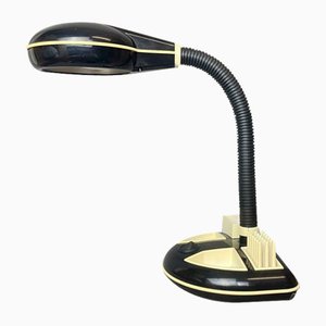 Black Plastic Organizer Desk Lamp by Kyoji Tanaka for Rabbit Tanaka, 1980s-SCS-1805177