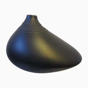 Black Pollo Vase by Tapio Wirkkala for Rosenthal, 1970s-ICI-1799400