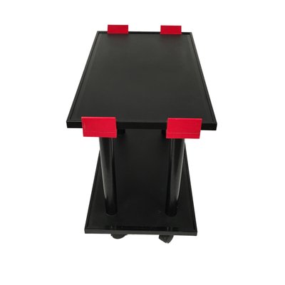 Black & Red Trolley from Kartell, Italy, 1980s-LYQ-1171816