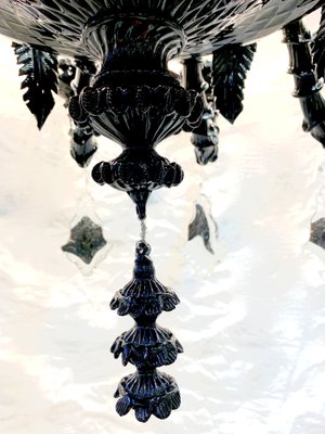 Black Rizzonium Chandelier by Gianni Seguso for Seguso-XQC-1251446