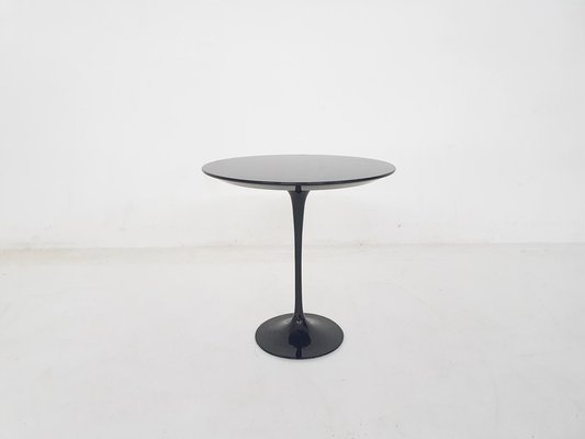 Black Round Side Table by Eero Saarinen for Knoll International, 1960s-ZO-2026360