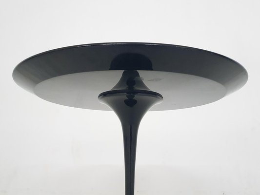 Black Round Side Table by Eero Saarinen for Knoll International, 1960s-ZO-2026360