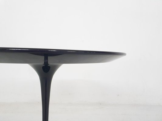 Black Round Side Table by Eero Saarinen for Knoll International, 1960s-ZO-2026360