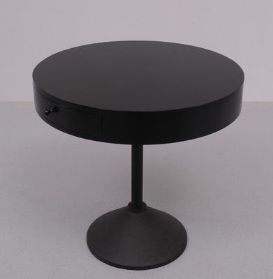 Black Round Side Table from Porada Arredi, Italy, 1980s-GCG-1779557