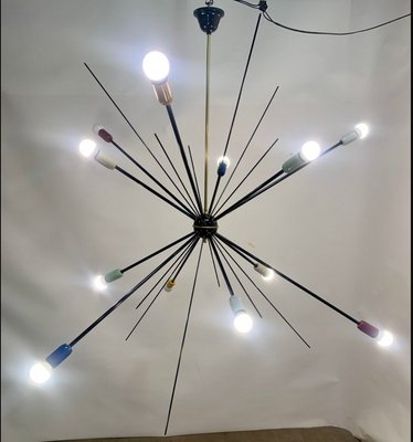 Black Sputnik Ceiling Lamp, 1949-NUO-1294984