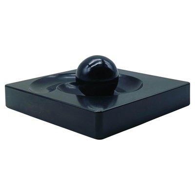 Black Spyros Ashtray by Eleonore Peduzzi Riva for Artemide, Italy, 1960s-YUW-2035103