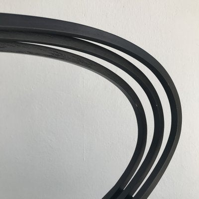 Black Stained Bentwood Wave Lamp from AB Design, 1980s-VAM-1007501