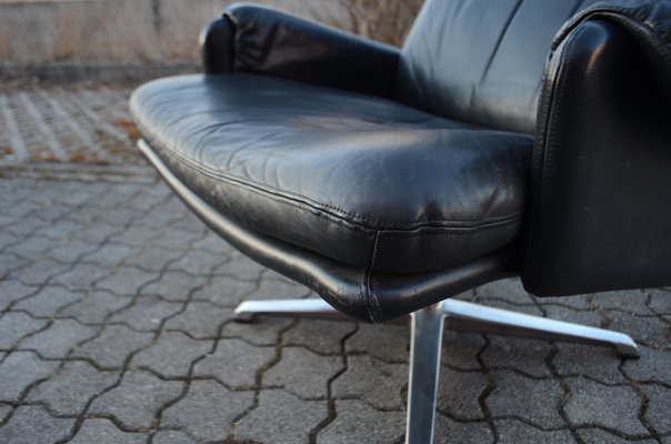 Black Swivel Lounge Chair by Carl Straub, 1960s-UF-1264687