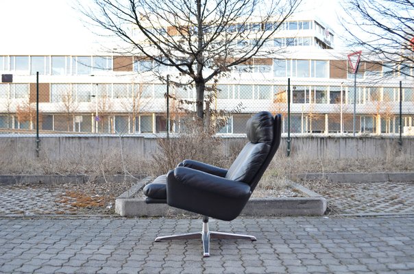 Black Swivel Lounge Chair by Carl Straub, 1960s-UF-1264687